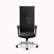 HAG Excellence Bürostuhl mit Lederbezug und hoher Polsterrückenlehne